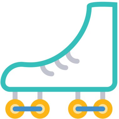 Paten ayakkabı web simgesi, vektör çizim 