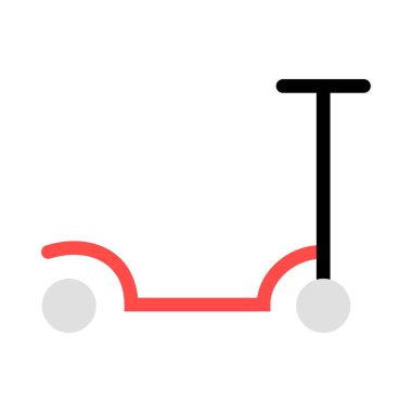 scooter simgesi vektör illüstrasyonu 
