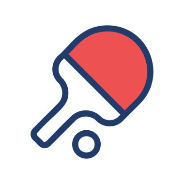 Tenis raket ve top vektör çizim 