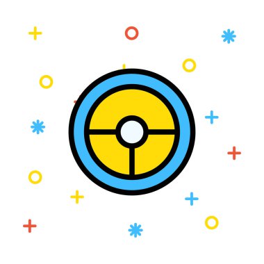 Çember ikon vektör illüstrasyonu 