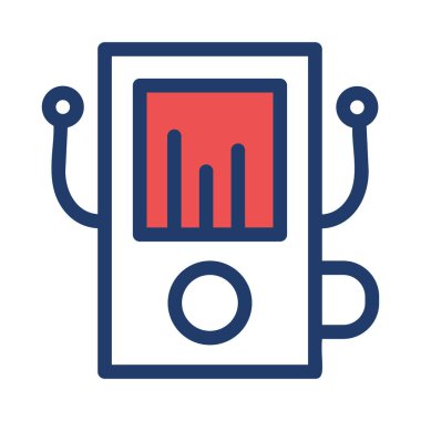 Web geliştirme için mobil tasarım simgesi. Vektör çizim