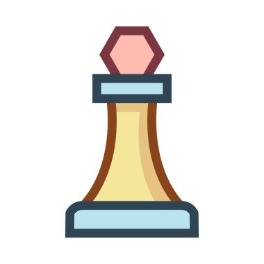 Satranç ikonu vektör illüstrasyonu 