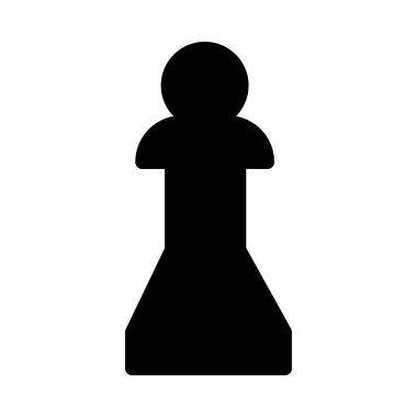 Satranç ikonu vektör illüstrasyonu 