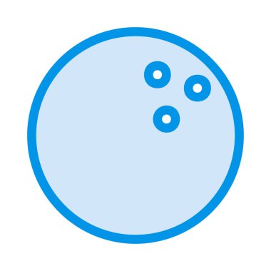 Bowling topu vektör çizim, simgesi 