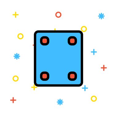 zar simgesi vektör illüstrasyonu 