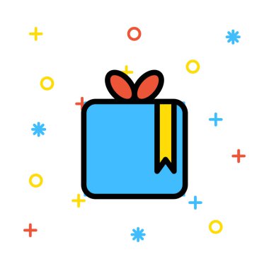 hediye simgesi vektör illüstrasyonu 