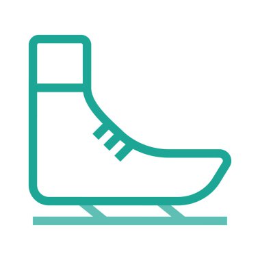 Paten ayakkabı web simgesi, vektör çizim 
