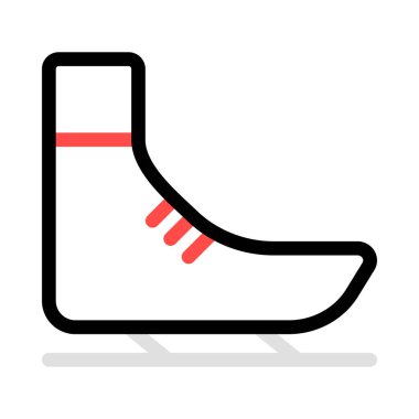 Paten ayakkabı web simgesi, vektör çizim 