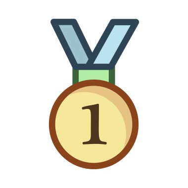 madalya simgesi, işareti, vektör halat 