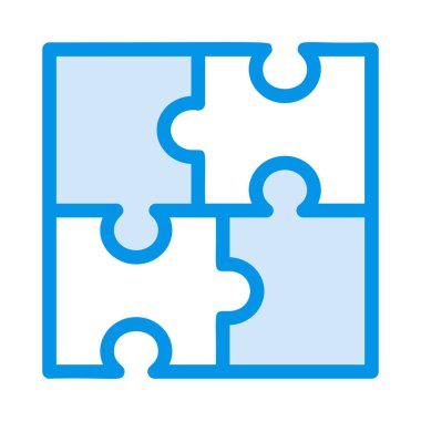 Bulmaca simgesi vektör çizimi 