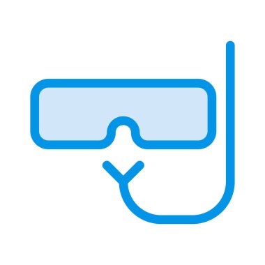 Şnorkel maskesi renk vektör çizim