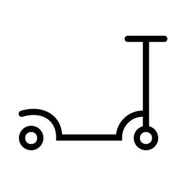 scooter simgesi vektör illüstrasyonu 