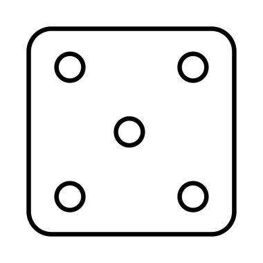 Domino web simge vektör çizim 