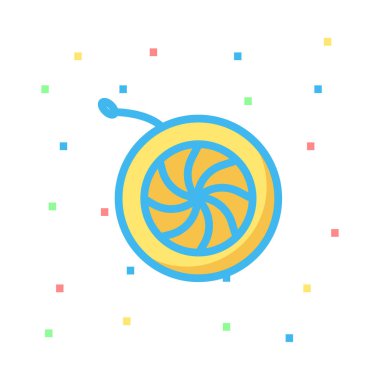 Yo yo oyuncak vektör çizim 