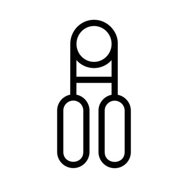 kavrama aracı simgesini egzersiz, illüstrasyon vektör 