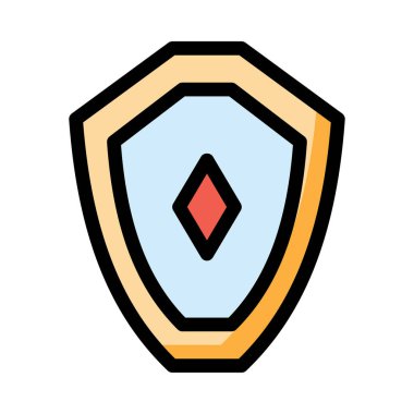 kalkan kutsal kişilerin resmi, işaret, vektör çizim 