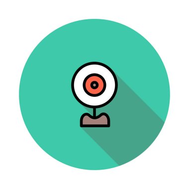 Web kamera simge vektör çizim 