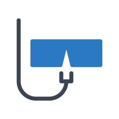 Şnorkel maskesi renk vektör çizim