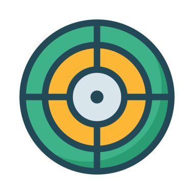 hedef simge vektör illüstrasyonu 