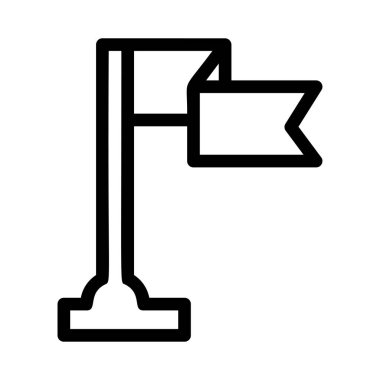 bayrak ikonu vektör illüstrasyonu 