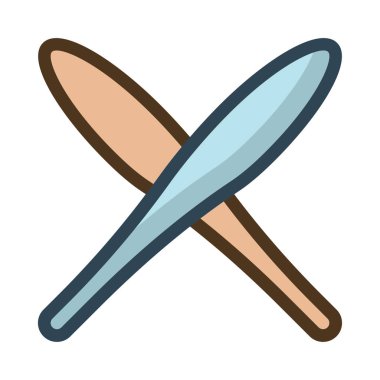 beysbol yarasa simgesi vektör illüstrasyonu 