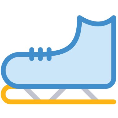 Paten ayakkabı web simgesi, vektör çizim 