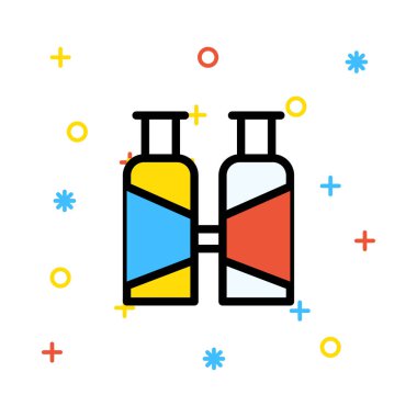 binoküler ikon vektör çizimi  