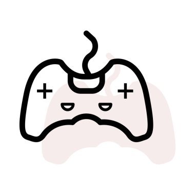 Video oyunu simgesi, vektör illüstrasyonu 