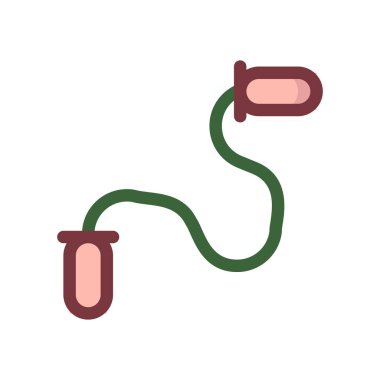 atlama ipi web simgesi, illüstrasyon vektör 