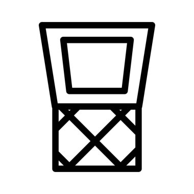 Basketbol ikonu vektör illüstrasyonu  