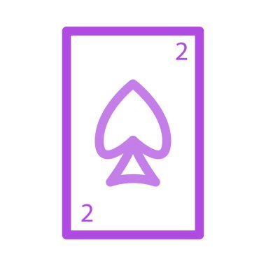 Spader kartı simge vektör çizim 