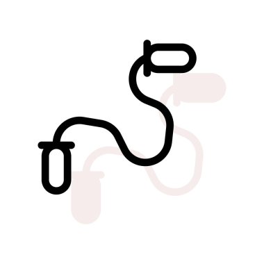 atlama ipi web simgesi, illüstrasyon vektör 