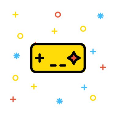 joystick simgesi vektör illüstrasyonu 