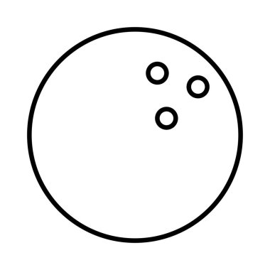 Bowling topu vektör çizim, simgesi 