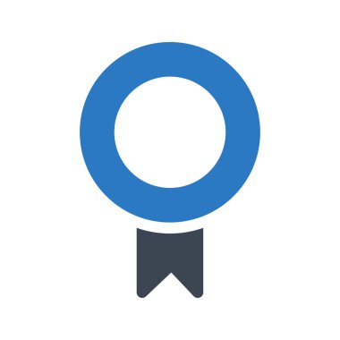 Madalya ikon vektör illüstrasyonu 