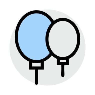 Festival Sisme Balonlar, vektör çizim