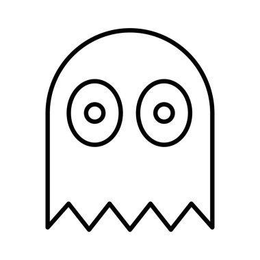 hayalet simgesi vektör illüstrasyonu 