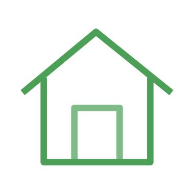 ev web simgesi, vektör illüstrasyonu 