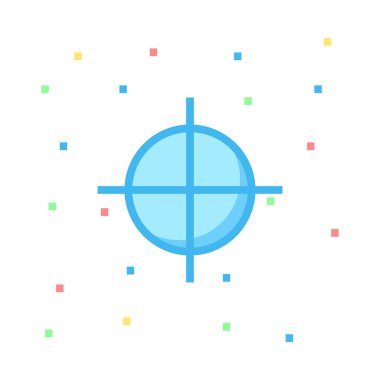 hedef simge vektör illüstrasyonu 