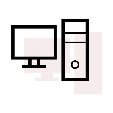 bilgisayar simgesi vektör illüstrasyonu 