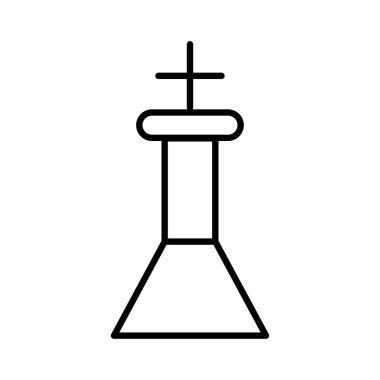 Satranç basit simgesi, vektör çizim 