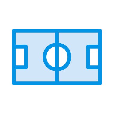 futbol alanı ikon vektör illüstrasyonu 