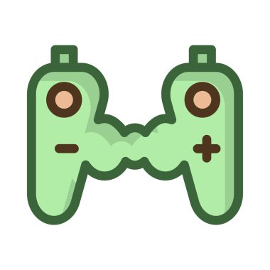 Video oyunu simgesi, vektör illüstrasyonu 