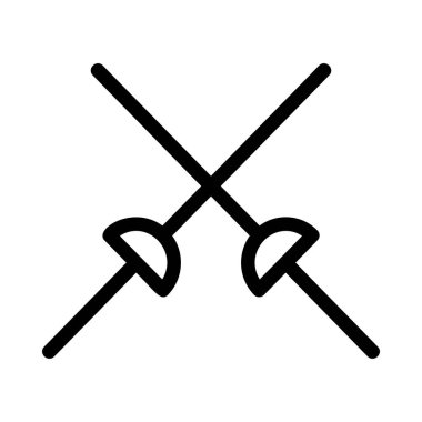 kılıç simgesi vektör illüstrasyonu 