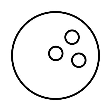 Bowling topu vektör çizim, simgesi 