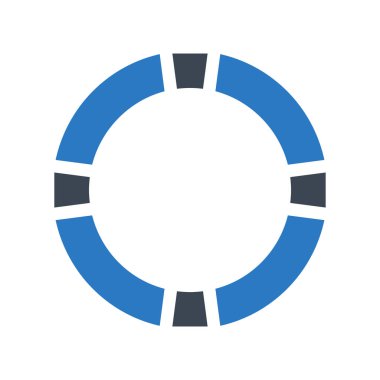 Yaşam şamandırası ikon vektör çizimi 