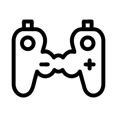 Video oyunu simgesi, vektör illüstrasyonu 