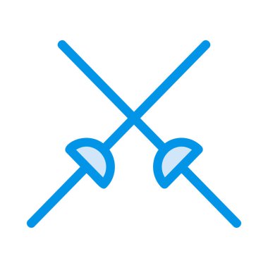 kılıç simgesi vektör illüstrasyonu 