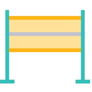 voleybol net simge vektör çizim  