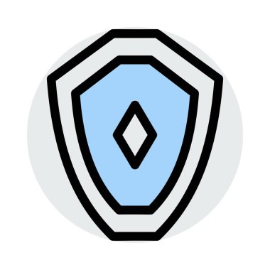 kalkan kutsal kişilerin resmi, işaret, vektör çizim 